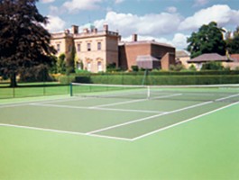 Tennis court painting by ColourCourt.