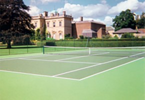 Tennis court painting by ColourCourt.